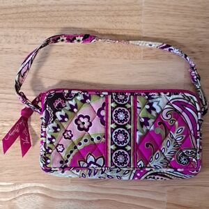 Vera Bradley Pink Purple Paisley Quilted Purse